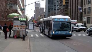 MTA New York City Bus Novabus LFSA 1237 on the M15 SBS (w/ Blue Sign)