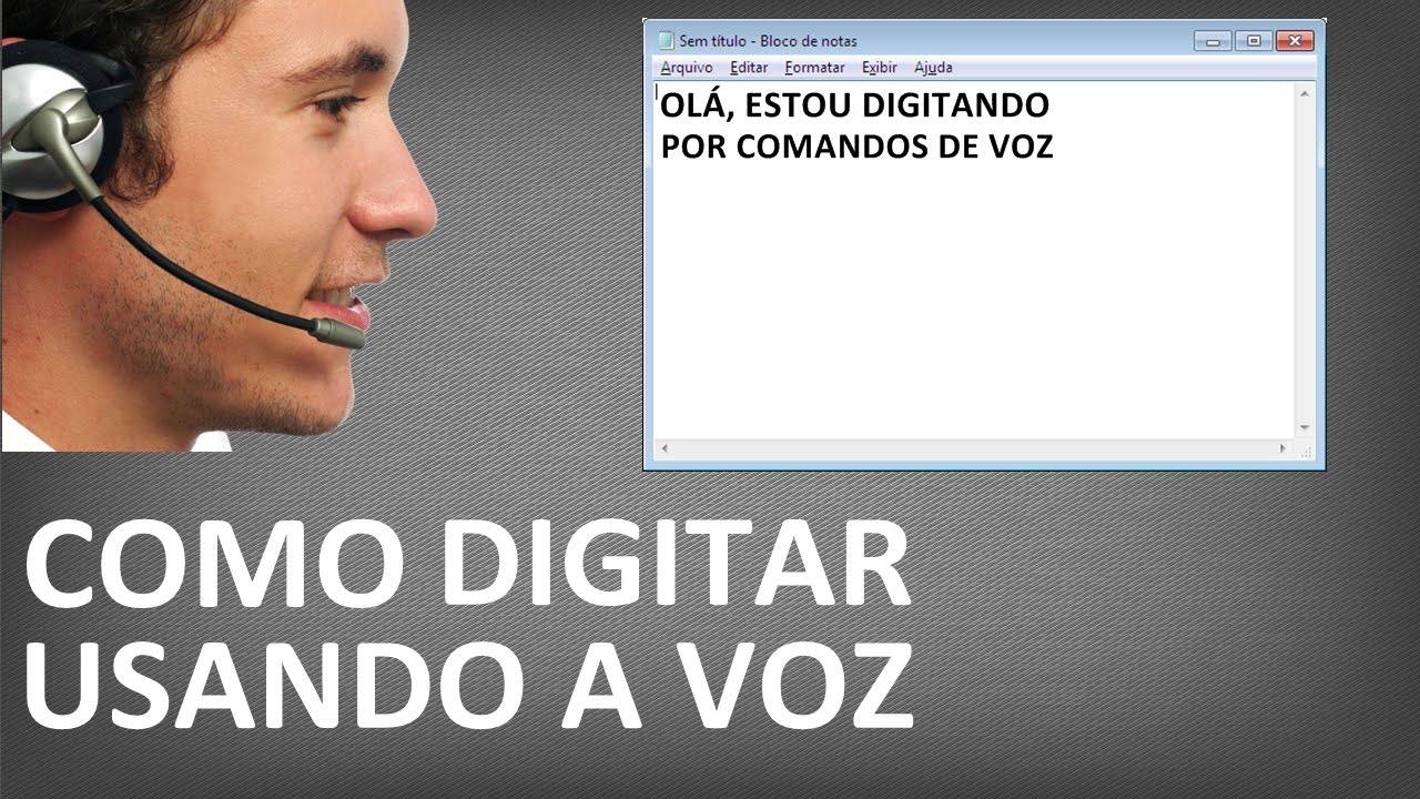 COMO ESCREVER/DIGITAR POR VOZ
