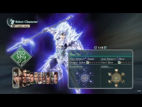 Dynasty Warriors: Strikeforce Opening and All Characters [PS3]