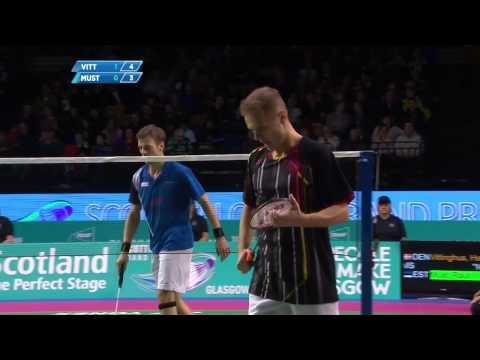 Badminton - Hans-Kristian Vittinghus vs Raul Must (MS, SF) - Scottish Open 2015