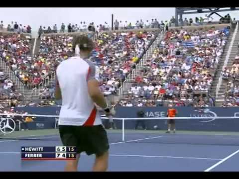 Lleyton Hewitt vs David Ferrer Highlights US OPEN 3 Round 2012 Day 7