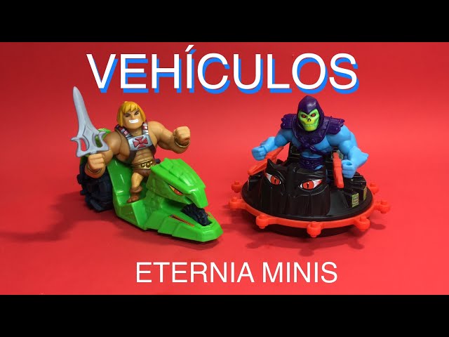 Vídeo relacionado con Mattel Masters of The Universe Eternia Minis Skeletor, Beast Man, Stinkor & Faker Mini figura de 2 pulgadas, paquete de 4 (Snake Mountain)