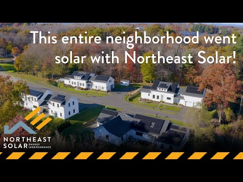 This entire Amherst neighborhood went solar with us!