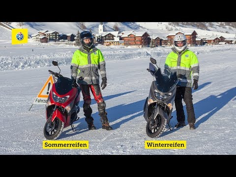 TCS-Rollertest: Sommerreifen und Winterreifen im Vergleich