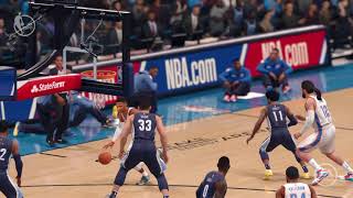 NBA Live 18 - Russell Westbrook Eurostep 360 Dunk! Gameplay PS4