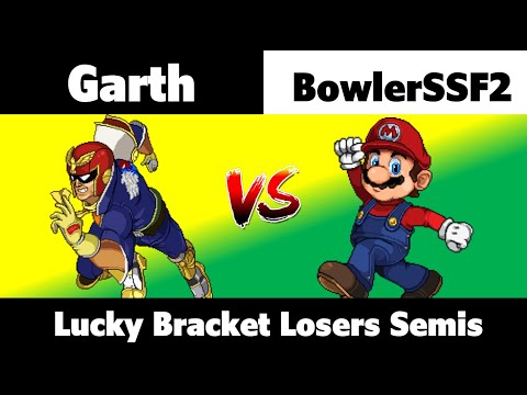Lucky Bracket: Garth (Captain Falcon) vs BowlerSSF2 (Mario) - Losers Semis