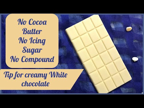 White Chocolate recipe |Homemade White Chocolate recipe #whitechocolate |how to make white chocolate