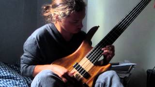Allan Holdsworth - Panic Station, bass solo by Jimmy Johnson (cover)