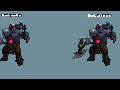 League of legends- Sion do meu time e Sion do time inimigo