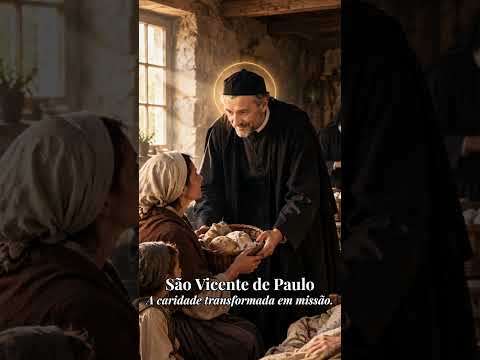 A História e os Milagres dos Santos: São Vicente de Paulo #Fé #Shorts #SãoVicenteDePaulo