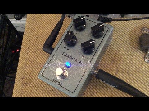 DCW Pedals Tradition Deluxe - Modified Tubescreamer Style Overdrive with Boost image 3