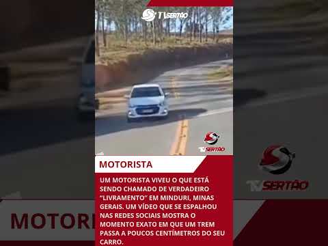 Susto por Poucos Centímetros: Motorista Tem “Livramento” Após Trem Passar Raspando em Minas Gerais