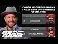 Conor McGregor Ranks The Best UFC Fighters Of All Time Re Rank