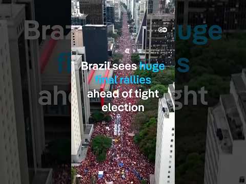 Brazil sees huge rallies ahead of tight elections | DW News