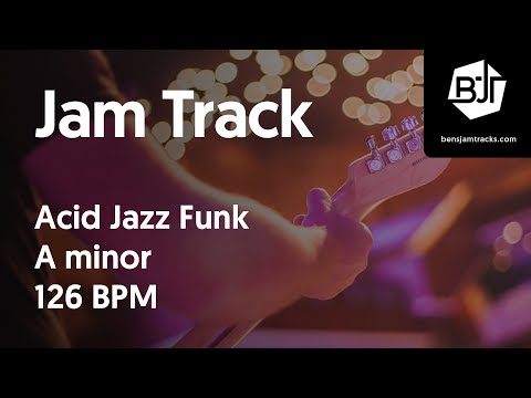 Acid Jazz Funk Jam Track in A minor "Cloudy" - BJT #2