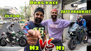 Jatt Prabhjot VS JS Film 😱 Drag Race ki puri tayari 🔥 H2 VS H2 Open Challenge 🙏🏻