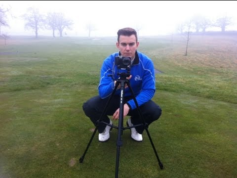 Part of a video titled How to video Your Golf Swing Correctly - YouTube