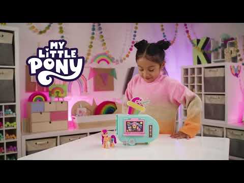 Hasbro Mano mažasis ponis - Saulėtasis Starscout kokteilių sunkvežimis (F6339) video