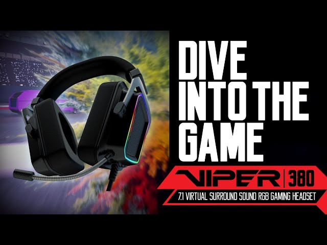Patriot Memory Viper V380 Casque Avec fil Arceau Jouer Noir video