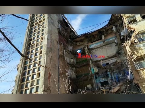 Sanatoriul Marila cu acoperisul prabusit