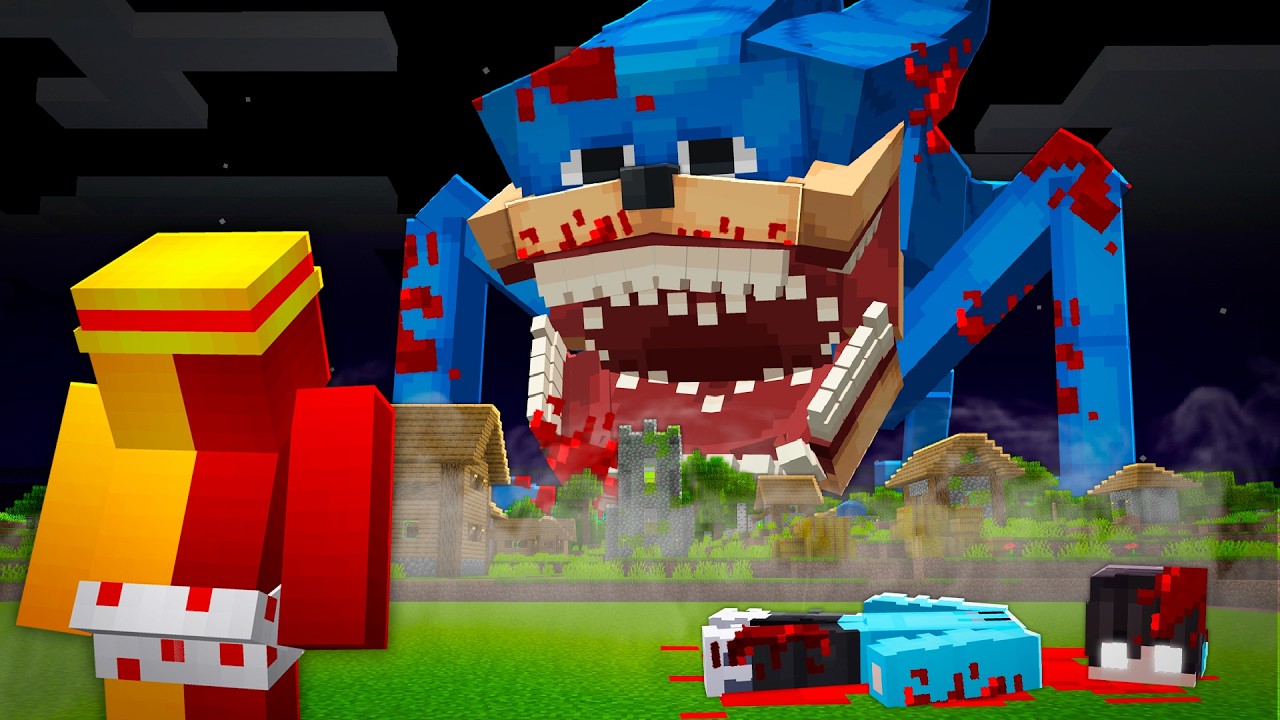 Eu Sobrevivi à pior versão do SHIN SONIC TAPES no minecraft