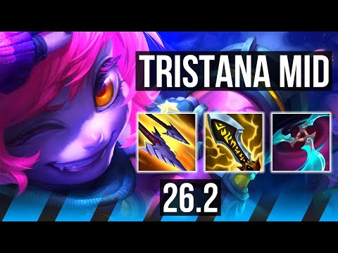 TRISTANA vs AKALI (MID) | Good KDA: 13/2/7 | EUNE Master | 26.2