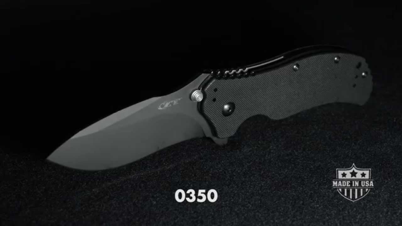Zero Tolerance 0350BRN Assisted Opening Knife Brown Aluminum (3.25" Black) ZT