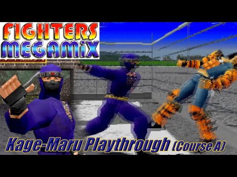 Fighters Megamix (Saturn) - Kage-Maru Course A Playthrough