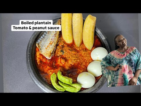 Ampesi, Tomato & Peanut Sauce | Easy Ghanaian Recipe | Lovystouch