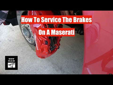 How To Change The Front Brake Pads And Rotors On A Maserati Granturismo, Ghibli and Levante