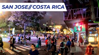 SAN JOSE, Costa Rica // Night Time Walk Through Downtown #tourism #walkingtour #travel