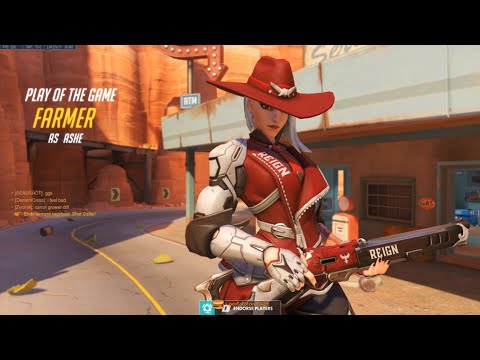 Overwatch Dafran Playing Ashe Like F.cking Human Aimbot -POTG-