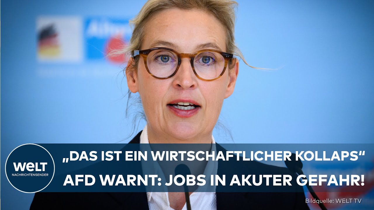 DEUTSCHLAND: Firmen vor dem aus! Weidel spricht Klartext! – „Das ist ein Kollaps der Wirtschaft!“