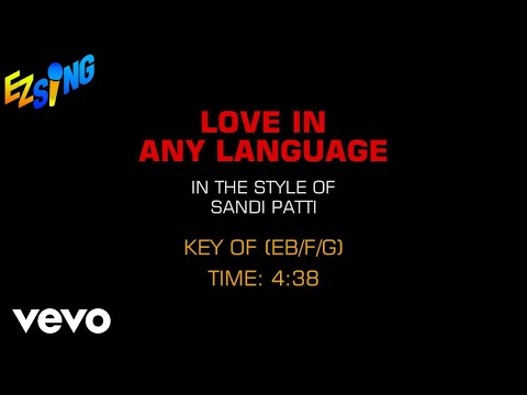 Sandi Patti - Love In Any Language (Karaoke)