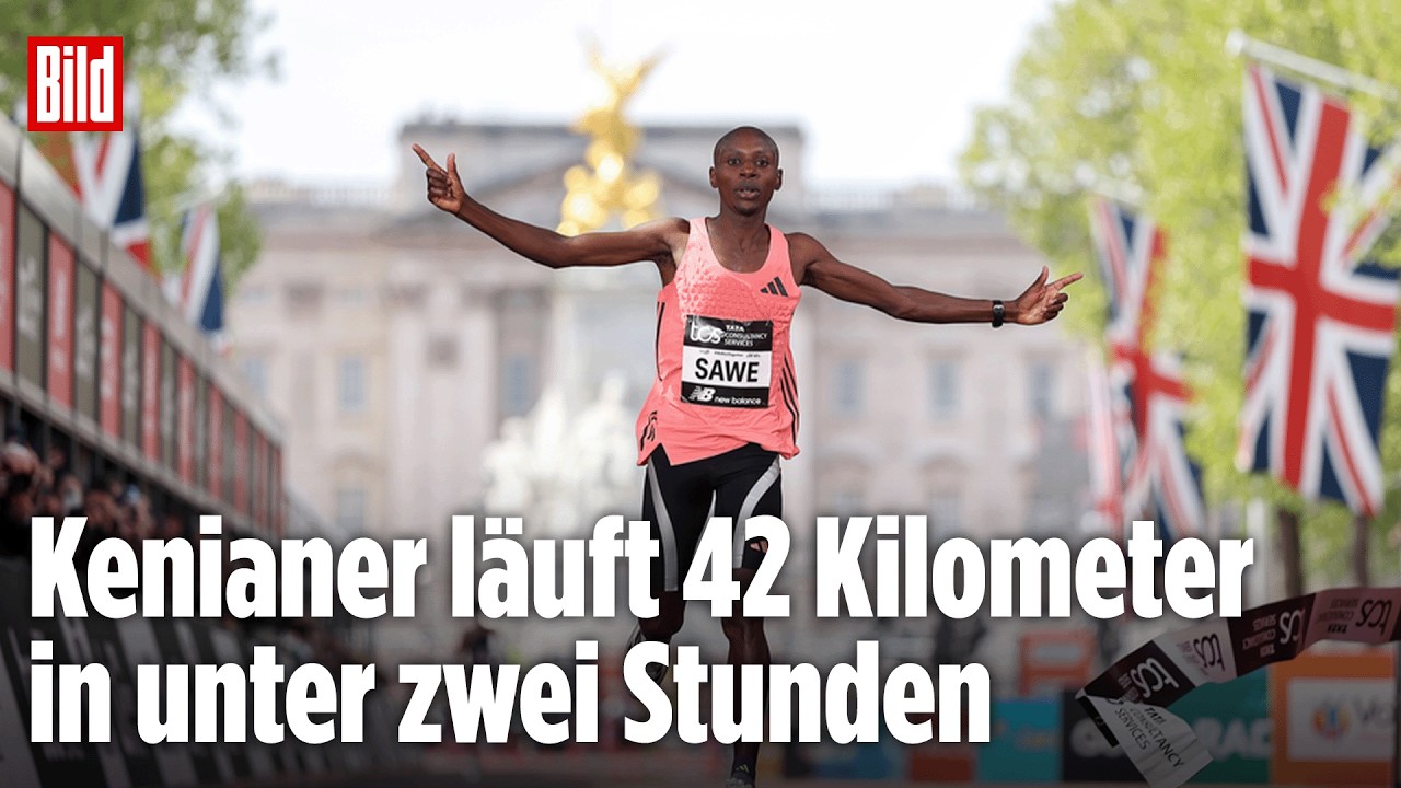 UNTER 2 STUNDEN! Kenianer Sabastian Sawe läuft historischen Marathon-Weltrekord in London
