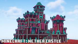 Minecraft: How to build Nether Castle - Tutorial