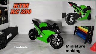 How To Make//KTM RC 200//Handmade//#ktm #miniature