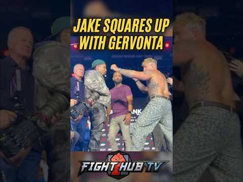 Jake Paul SQUARES UP with Gervonta Davis during first face off!