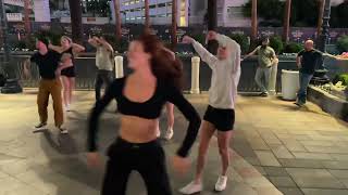 Scott and Cecilia’s Flashmob proposal in Vegas