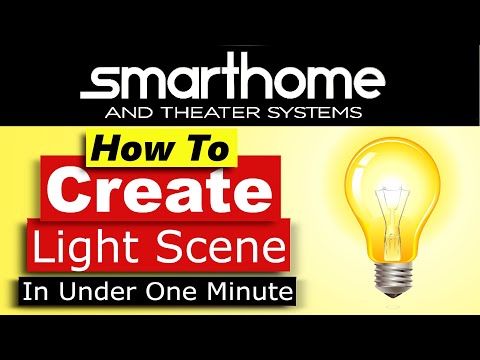 Crestron Home OS Create Light Scene in less than 1 minute