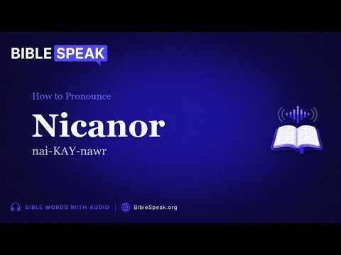 How to Pronounce Nicanor video thumbnail