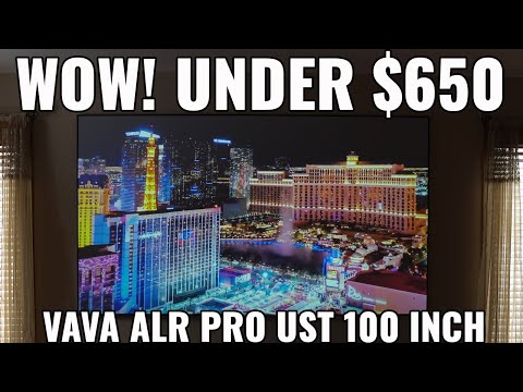 NEW 2021 Vava ALR PRO 4K UST Review and GIVEAWAY