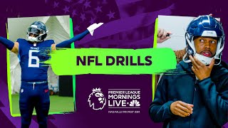 THIS IS A LOW SETTING?! 😱 | Ex-pros take on NFL challenges! | Premier League x Tennessee Titans