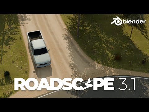 Roadscape 3.1 (Road Generator for Blender 4.4)  - Main Overview