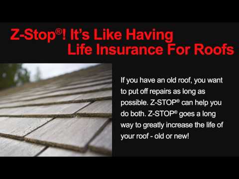 Z-Stop roof moss / algae prevention zinc strips for roofing materials and shingles