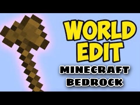 How to use WORLD EDIT COMMANDS on Minecraft Bedrock -...