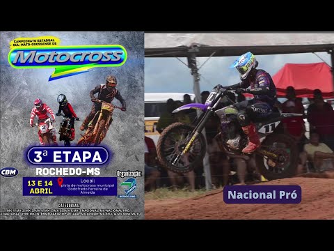 Nacional Pró em Rochedo pela 3ºetapa do Campeonato Estadual Sul-mato-grossense de Motocross 2024