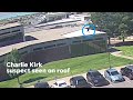 Suspected Charlie Kirk Shooter Seen In Surveillance Video Jumping Off Roof Post Assassination