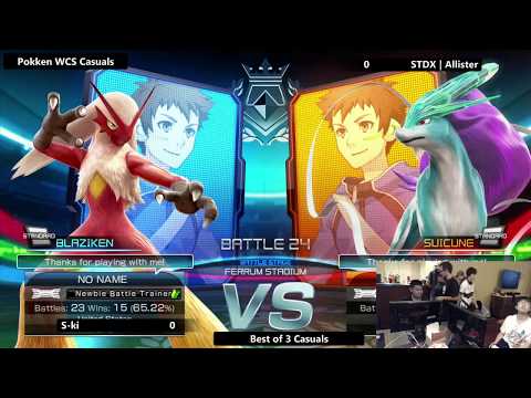 WCS 2017 Pokken Casuals - S-ki (Blaziken) vs. STDX | Allister (Suicune)