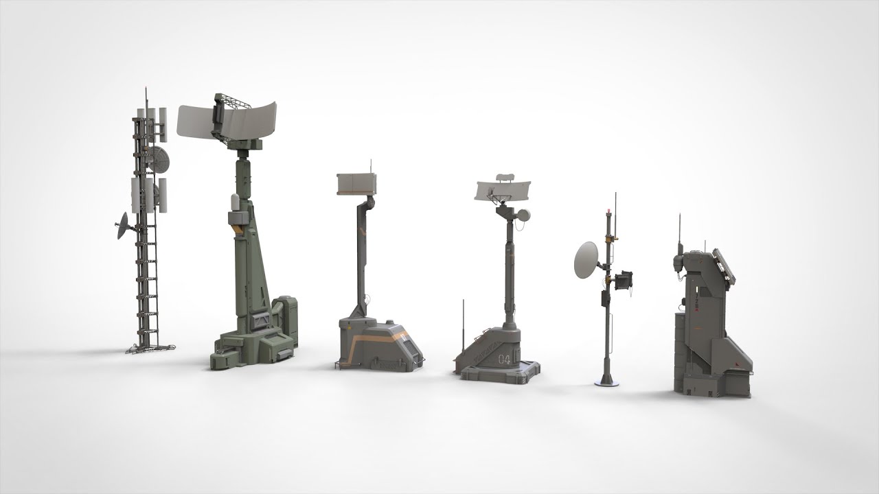 Antena de fic&ccedil;&atilde;o cient&iacute;fica 13 Modelo 3D